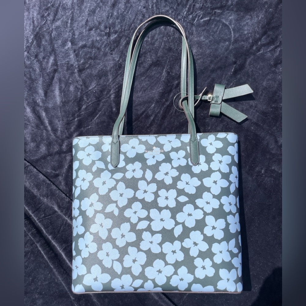 Kate Spade Saffiano Graphic Bloom Floral Tote Bag - Women's Designer Handbag